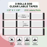 14x30mm transparent *3 rolls