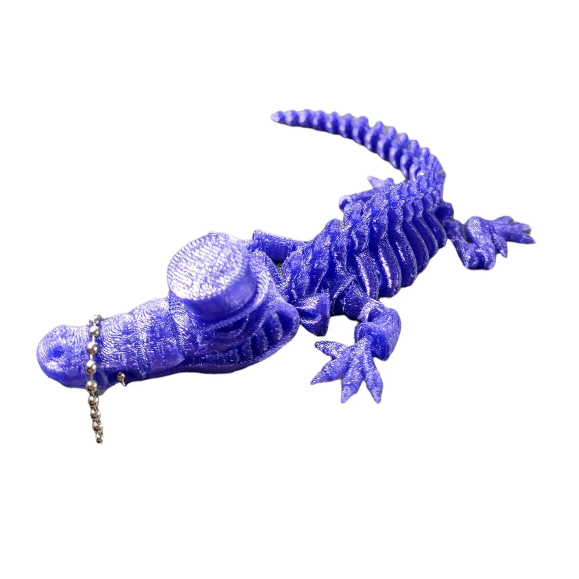 Top Hat Crocodile Keychain: Durable and Playful Accessory for Your Keys