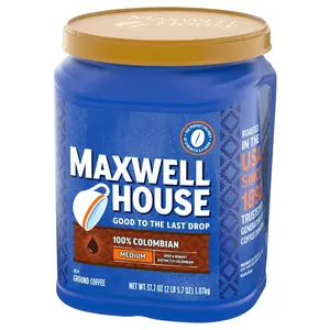 Maxwell House Medium Roast 100% Colombian Ground Coffee, 37.7 oz. Canister