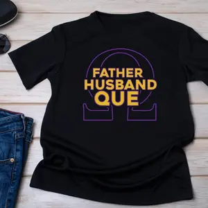 Omega Psi Phi T-Shirt - Father/Husband/QUE