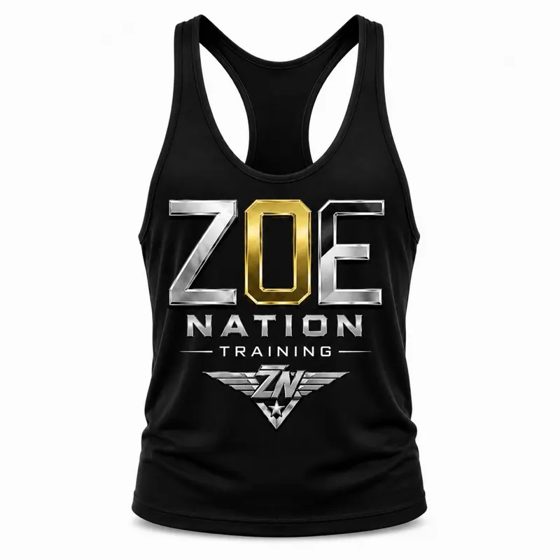 ZOE NATION Training Men’s Gym Stringer Tank Top – Athletic Workout Bodybuilding Vest