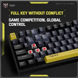 ONIKUMA RGB USB Mini Mechanical Keyboard Gaming Keyboard Wired Keyboard Hot Swappable 98 Keys RGB Light Mac Windows Typewriter