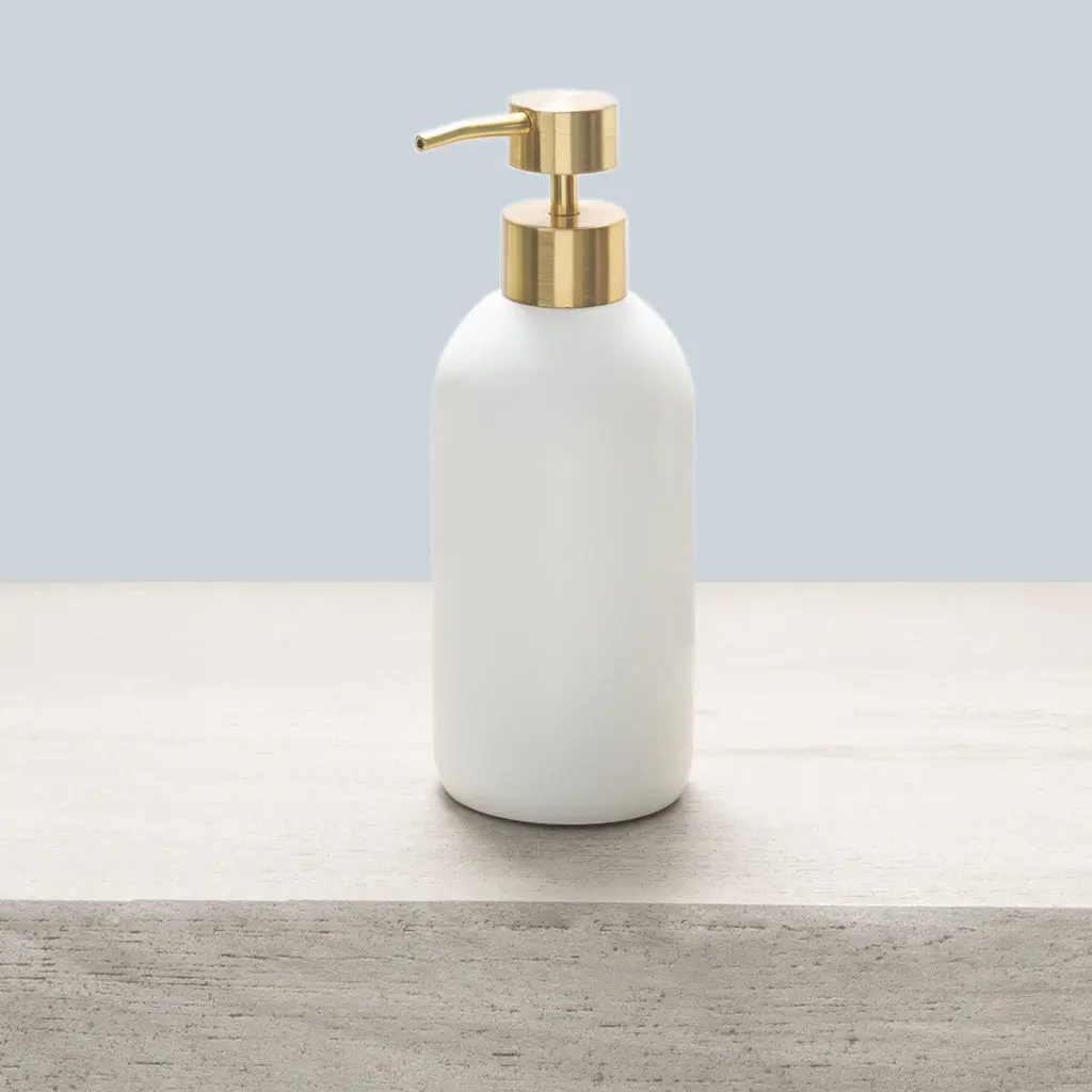 Gold Luna Resin Bath Accessories, Soap/Lotion Pump