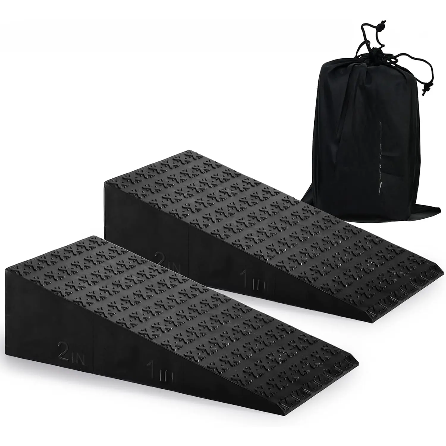 2 count Squat Wedge Block - Adjustable Slant Board for Heel Elevated Squats,  Raises, Weightlifting, Deadlift Platform, Foot Exercise Ramp for Enhanced Mobility & Strength