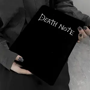 Book-style Death Note case suitable for Apple Air5 10th generation black 10.2-inch tablet, leather anti-drop Pro cover