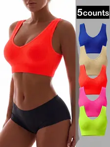 Women's Wireless Bra Set, Breathable & Comfortable Design, Ideal for Daily Wear, Running Yoga Sports, Gym Sports Bra, Slim Fit Style, Workout Bras