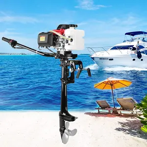 2.3HP 2 Stroke Outboard Motor,52CC Gas Powered Boat Engine with Non-contact Electronic Ignition,Professional Fishing Boat Motor for Fishing Boats, Dinghies,Inflatable Boats,EPA Certified