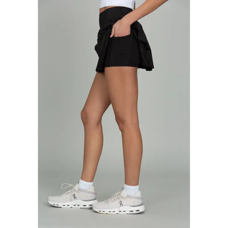Black Pleated Tennis Skirt
