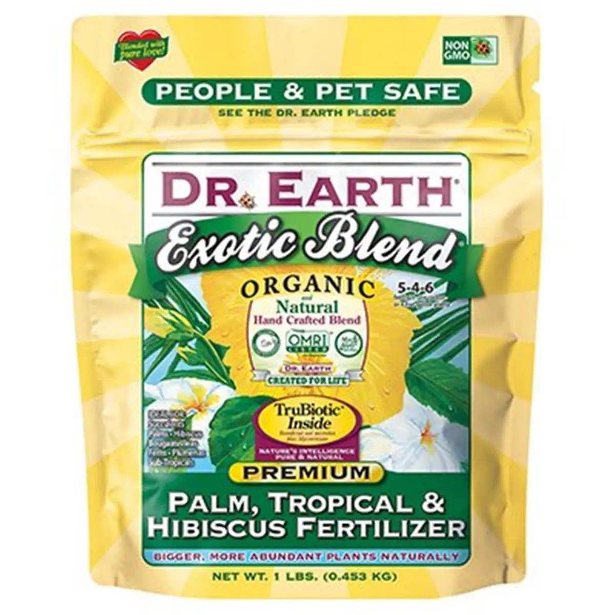 212 MAIN Organic Exotic Blend Garden Fertilizer & Potting Soil - 1lb, Plant-Safe Soil Activators for Palm, Tropical Hibiscus Plants, Outdoor Gardens, Organic Potting Soil