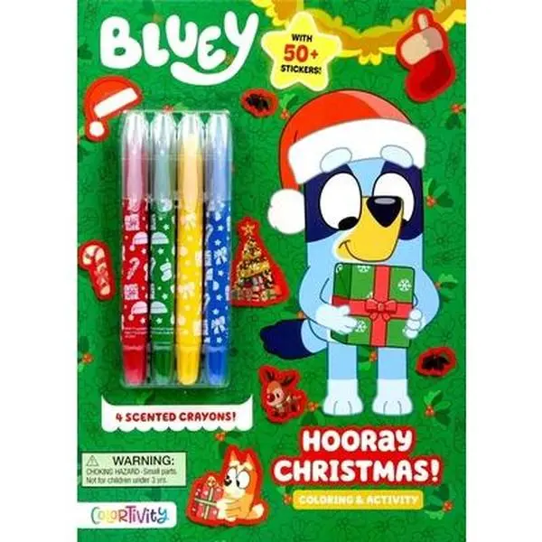 Bluey Colortivity: Hooray Christmas! Activity & Coloring Book - Delaney Foerster, Paperback Activity Book