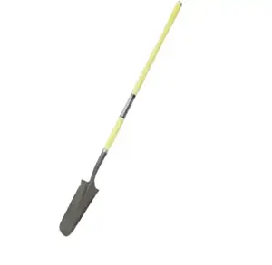Narrow Digging Shovel Drain Transplanting Spade Long Fiberglass Handle