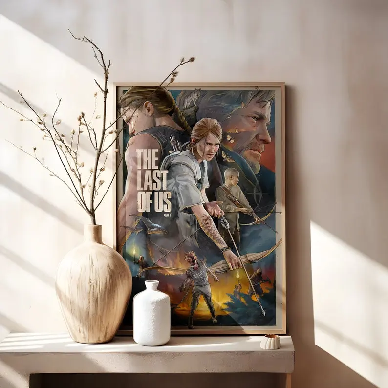 The Last of Us Poster, Gaming Room Poster, Minimalist, Gaming Poster, Gaming Print Poster, Game Gift, Video Games Poster, The Last of Us
