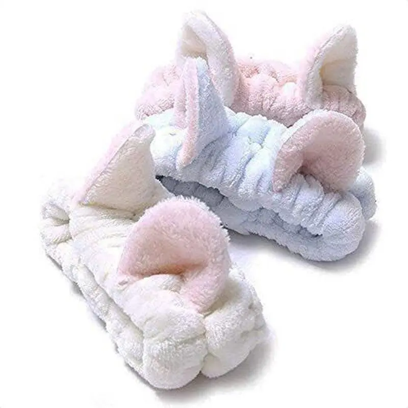 Cat Ears Headband - Makeup Headband for Women, Soft Cotton, 7.5" Expandable, Cute and Comfortable Hair Accessory