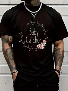 100% Cotton Midwife Shirt Baby Catcher OBGYN Midwifery Gift Midwives T-Shirt Women's Men's Graphic Tee Crew Neck summer vacation Tops