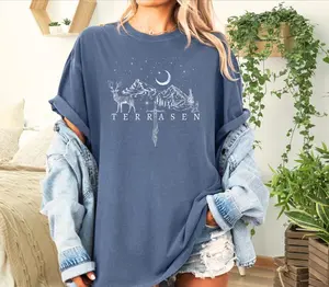 Comfort Colors Terrasen T-Shirt, Throne of Glass Shirt Celaena Sardothien SJM quotes Rowan Whitehorn You Do Not Yield shirt Fireheart TOG