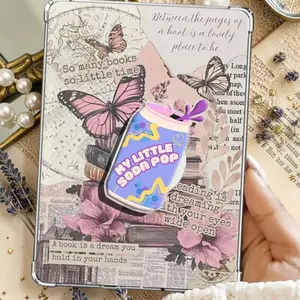 Kpop Demon Boy Inspired Magnetic Kindle Grip – Cute Soda Pop Phone Holder for Book Lovers & Kpop Fans
