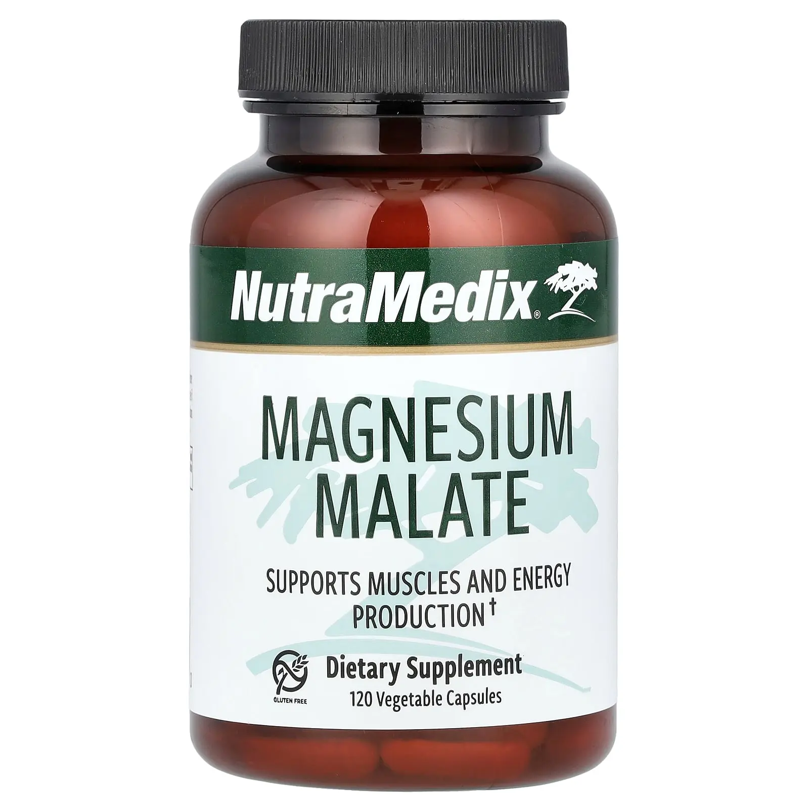 NutraMedix Magnesium Malate, 120 Vegetable Capsules (100 mg per Capsule)