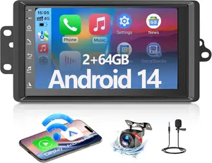 Binize Android 14 Car Stereo Radio Compatible with 2003-2006 Chevy Silverado/Tahoe & GMC Sierra/Yukon Hummer H2 2003-2007 - 7" Touchscreen, Wireless CarPlay/Android Auto, GPS, Backup Camera, HiFi, SWC