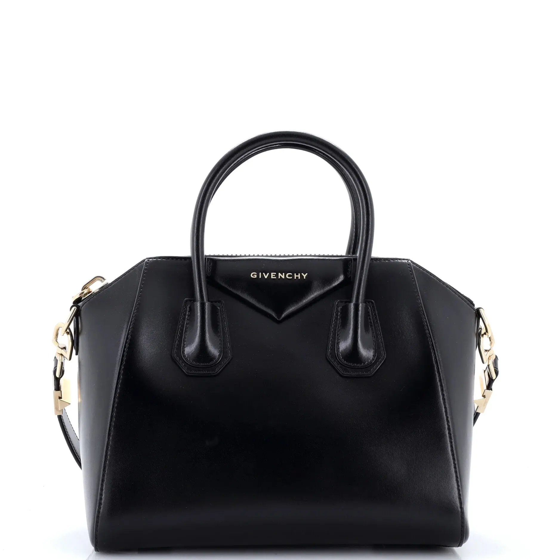 Pre-owned GIVENCHY Leather Top Handle Bags Antigona Bag Glazed Medium by Rebag