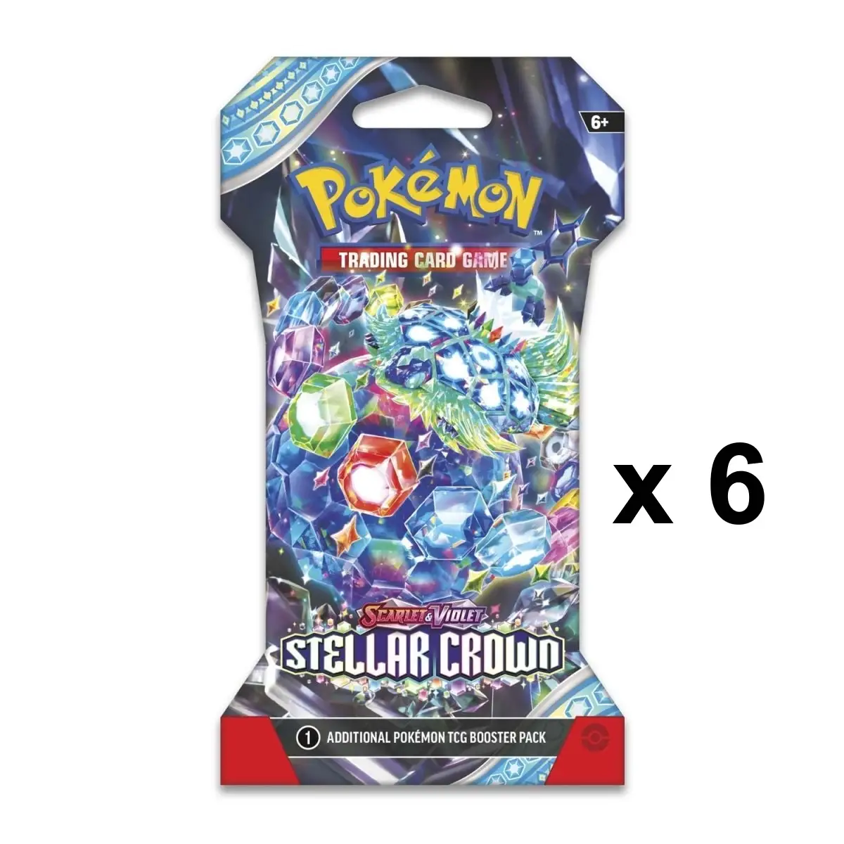 Pokemon TCG: Scarlet & Violet-Stellar Crown Sleeved Booster Pack x 6