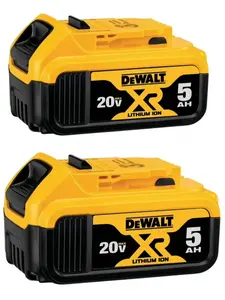 DEWALT 20V 5Ah DCB205-2 MAX XR Lithium Ion Battery for Power Tools (2 Pack)