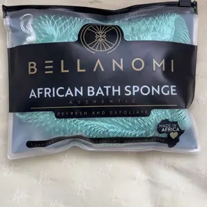 Bellanomi African Exfoliating Net Sponge, Classic Texture Ethically Sourced from Nigeria Body Scrubber