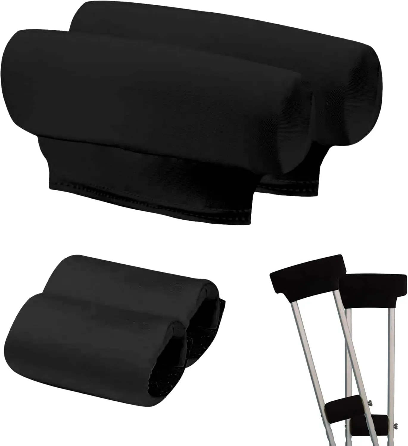 Universal Underarm Crutch Pads and Hand Grips Covers, Padding Handle Covers for Walking Fits Standard Crutch Unisex