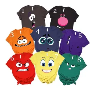 Inside Out Characters Costume T-Shirt: Family Matching Party E