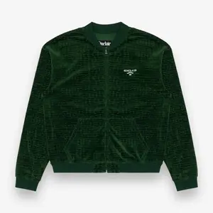 Sinclair Croc Velour Track Jacket Green