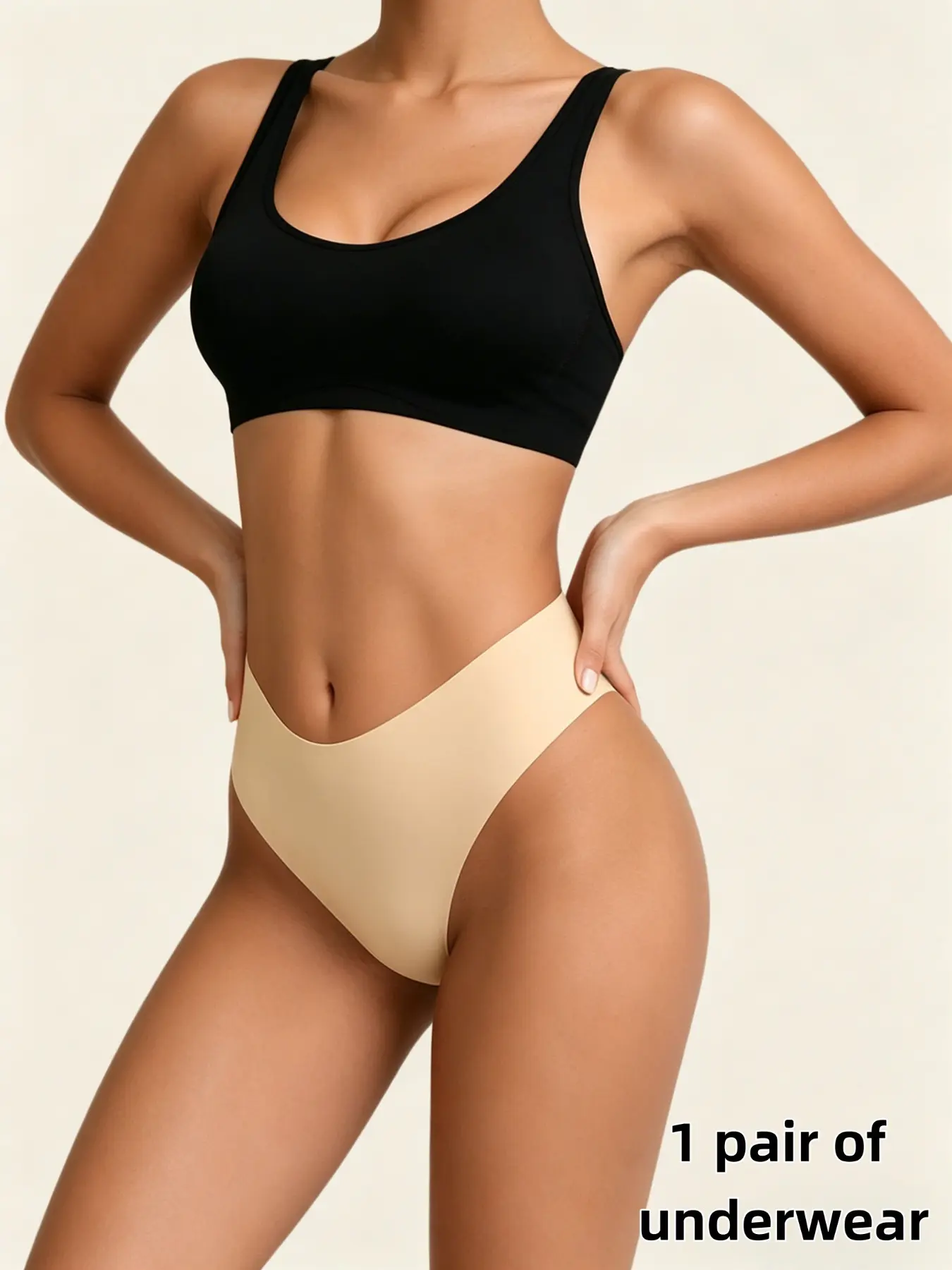 Women's Seamless Ice Silk High-Waisted Breathable Yoga Panties, Skin Tone, Large Size, No Embarrassing Lines, All Seasons