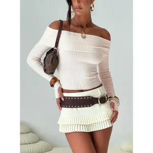 Morley Off Shoulder Sweater Cream