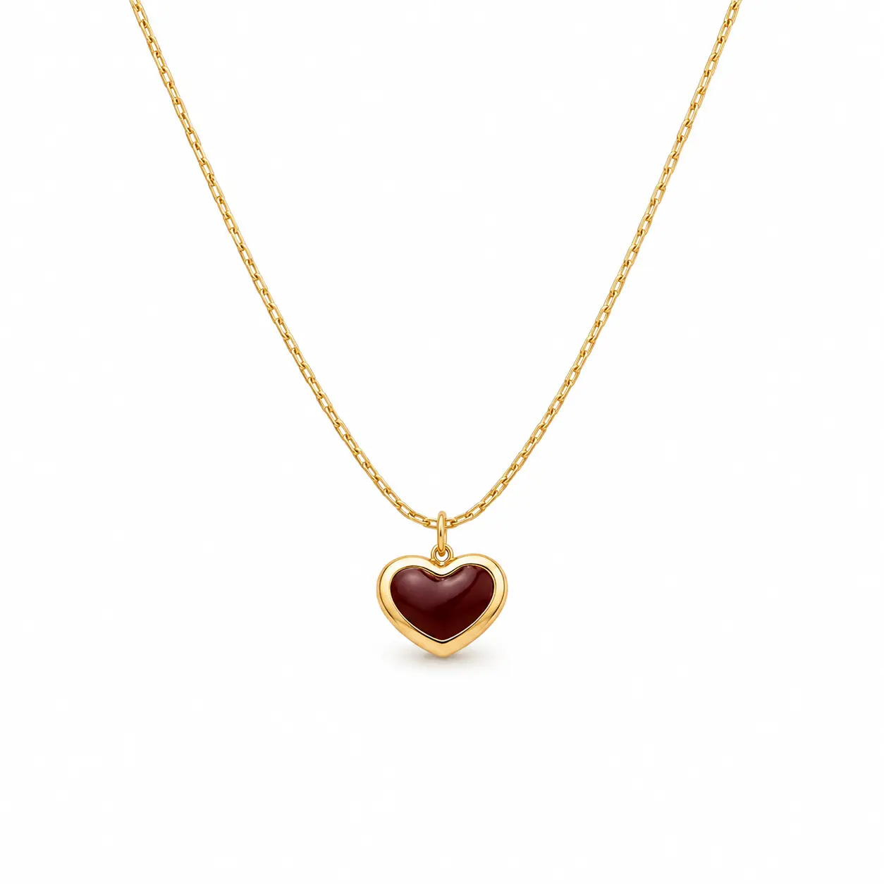 Stainless Steel Heart Pendant Necklace For Women For Daily Decoration Valentines