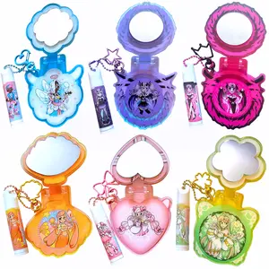 Compact Mirror Holder Keychains with Original Artwork
