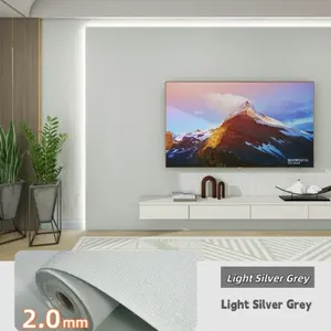 Self-Adhesive 3D Linen Wall Sticker, Waterproof Moisture-Proof Mold-Resistant Background Wallpaper, Bedroom Decorative Panel