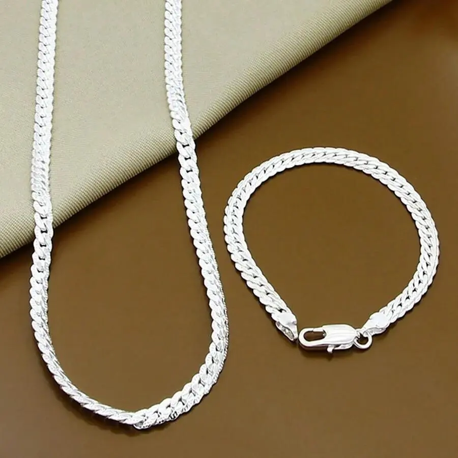 2-Piece Cuban Link Chain Jewelry Set with Sideways Cross, Fashion Alloy Necklace and Bracelet for Women Men, for Weddings and Daily Wear, Yes, Female, Casual, Chain & Link, Unisex, Sideways Chain
