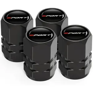 Set of 4 New Aluminum Alloy Valves, Sport Design, Compatible with Various Vehicles, Includes Motorcycles and Cars