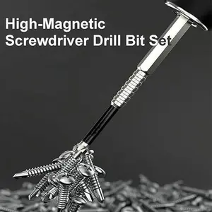 K5 Impact-Resistant and Non-Slip Bit,Impact Driver Bit Set,High Magnetic Screwdriver Drill Bit,Titanium Alloy Impact Non-Slip Cross Head Power Tools