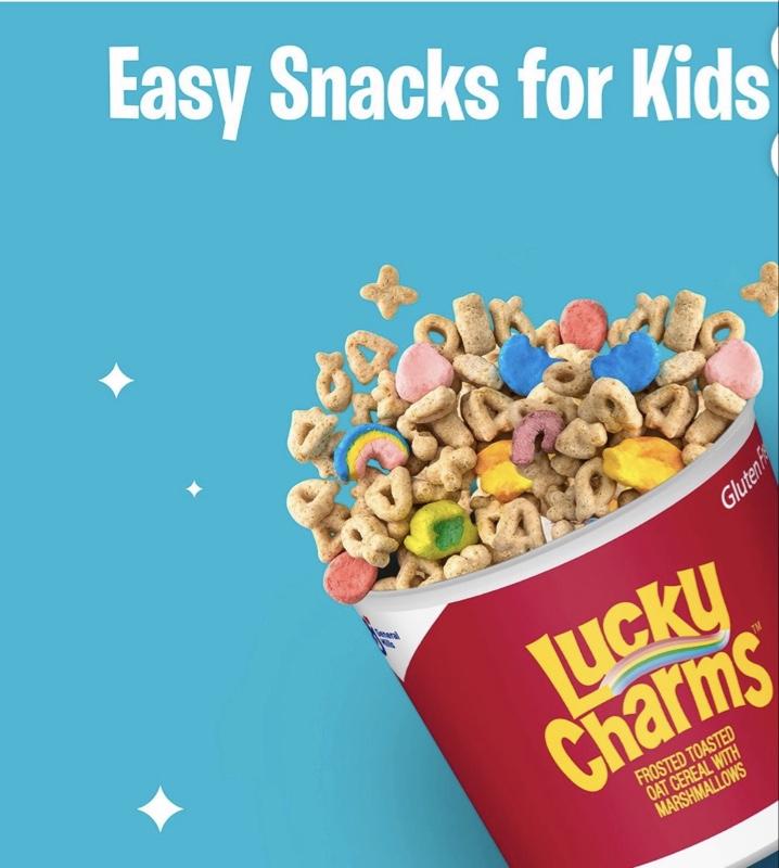 Cereal Cups Variety Pack 12 pk Includes Honey Nut Cheerios Lucky Charms & Cinnamon Toast Crunch