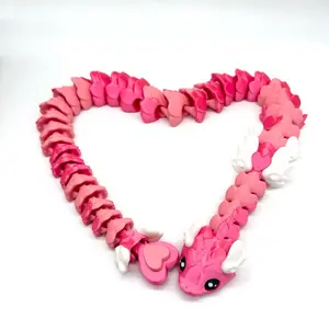 Cupid Heart Snake- Giant Valentine Articulating Snake