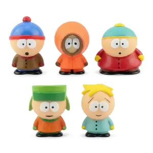 6cm 5-Piece southern Style Figure Set, Stan & Eric Character Toys, Creative Desktop Decor, Gift for Kids & Collectors