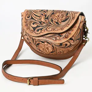 American Darling Small Crossbody Hand Tooled Genuine Leather Women Bag Western Handbag Purse