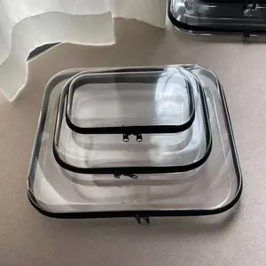 ✨ See everything, dig for nothing. Clear Cosmetic Organizer Bag | Transparent Toiletry Pouch, Waterproof Makeup Case, Clean Girl Aesthetic Essentials (1 PC Only)