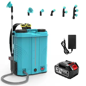 【Father's Day Gift】Battery Powered Backpack Sprayer 5.2 Gallon, VAXMAY 100 PSI Electric Graden Sprayer Works with Makita 18V Battery, Weed Yard Sprayer with Telescopic Wand, 5 Nozzles, 2.6 Ah Battery & Charger Included outdoorfun