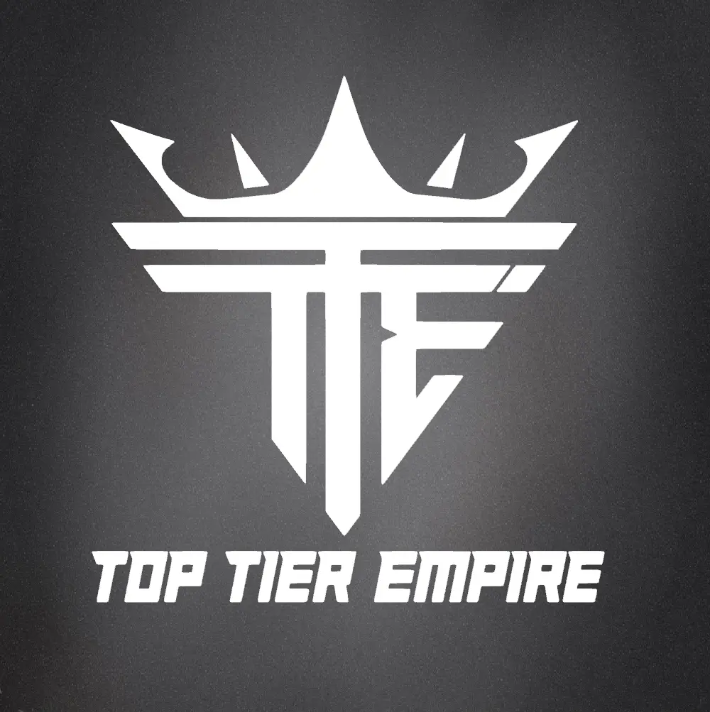 Empire Top Tier Logo Decal - Classic Black Design for Your Vehicle