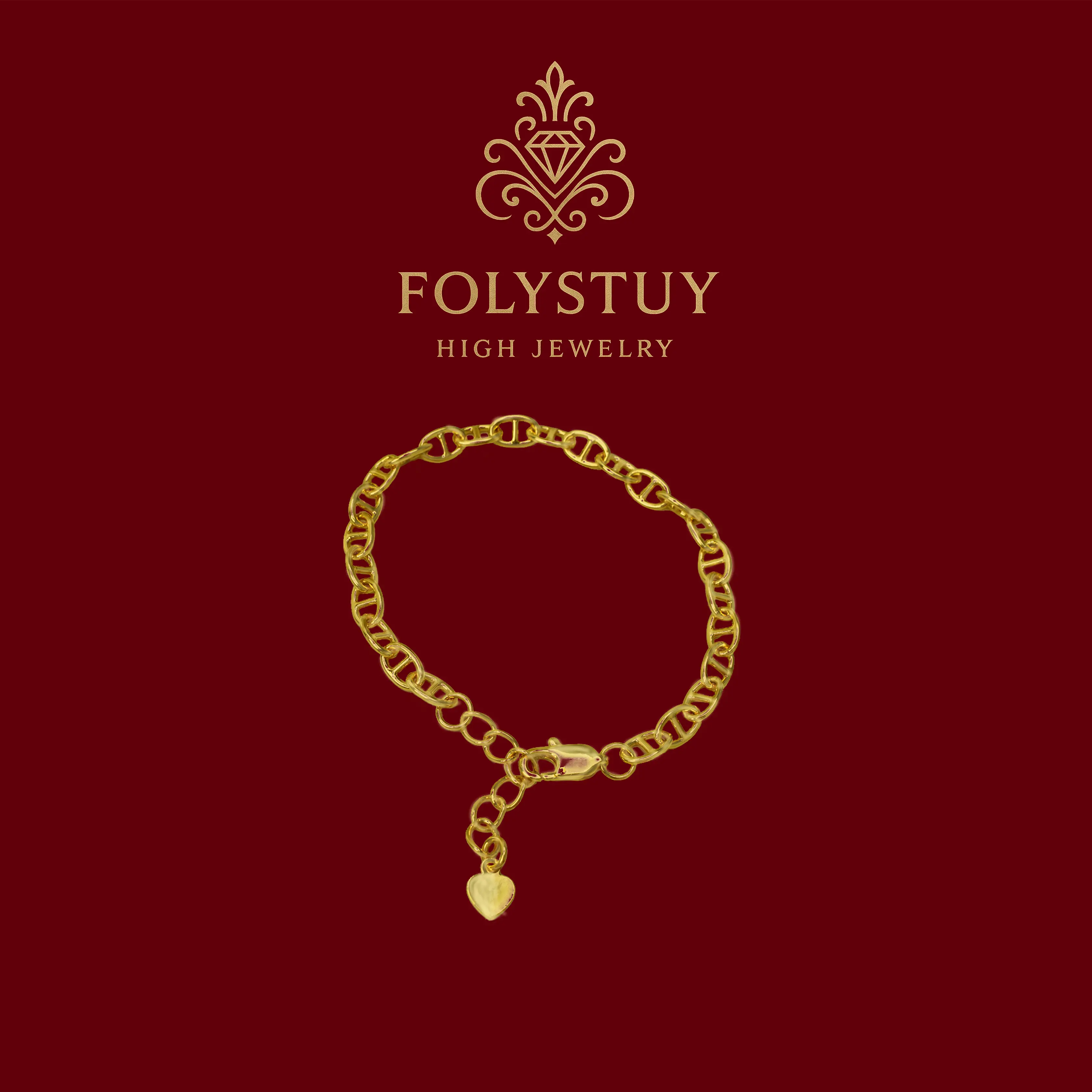 [8.6inch by 6mm O-shaped bracelet]【FOLYSTUY (W172)】Unisex fashion jewelry bracelets