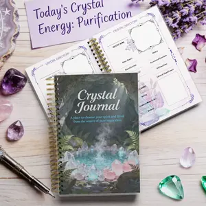 My Crystal Vision Board Journal - A5 Spiral Bound Planner that Combines Goal Setting with Gemstone Energy Work, A Guided Notebook for Manifesting Your Dream Life Visually