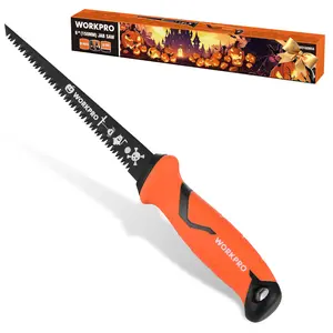 WORKPRO 6-inch Drywall Saw, Fast Cut Keyhole/Jab/Sheetrock Saw, Bi-metal Blade Drywall Cutting Tools with TPR Handle, Professional Pumpkin Carving Tools for Adults with Gift Box