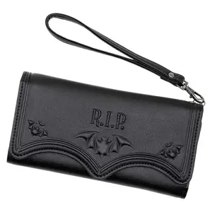 RIP Bat Embossed Trifold Wallet