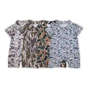 Black Friday -- Summer Baby Camouflage Polo Onesie: Trendy Style for Little Ones
