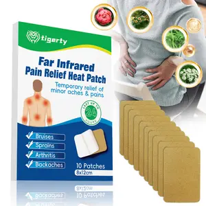 tigerty Pain Relief Heat Patch – Long-Lasting, Disposable Heat Therapy for Pain, Muscle Soreness  – Suitable For Neck, Back, Shoulder,Lower Back, Leg, and Joints  – Drug-Fre(Large10 Count)